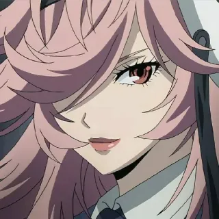 👄 anime, woman, pink hair, character telegram sticker