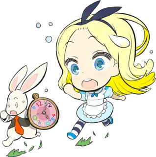 Official Sticker of okama's Alice Series :: @line_stickers telegram stickers