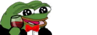🍷 Pepe the Frog Pepe, Żaba, Wino, Toast, Mem, Kultura internetu telegram sticker