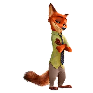 😉 Nick Wilde Zootopia fox, cartoon, disney, animal, zootopia, nick wilde telegram sticker