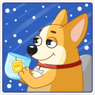 ☺️ ROYAL chien, corgi, royal, animal de compagnie, animal, mignon, autocollant whatsapp sticker