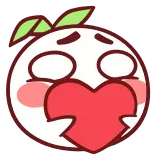 💔 imut, cinta, hati, tersipu whatsapp sticker