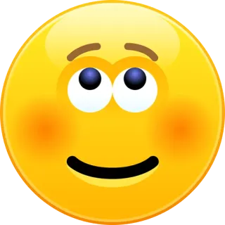 😊 Emoji, Rosto, Feliz, Corar, Fofo telegram sticker
