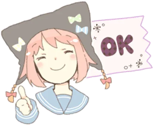 Cat ear girl Necoco 4 & 5 @Cute_Stickers
