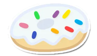 🍩 Donut, Vermicelles, Nourriture, Dessert, Sucré, Confiserie whatsapp sticker