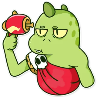 🔫 Alien, Spazio, Cartone animato, Personaggio, Pistola laser, Fantascienza telegram sticker