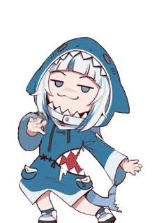 💃 Gawr Gura anime, vtuber, hiu, gawr gura, imut whatsapp sticker