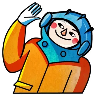 Cosmonaut @stickersb2b telegram stickers