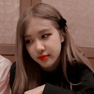 🐰 Rose kpop, роза, певица, женщина, девушка, портрет telegram sticker