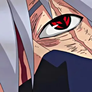 👁 Kakashi Naruto 卡卡西, 火影忍者, 动漫, 漫画, 写轮眼, 忍者 telegram sticker