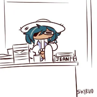 🐾 Kaeya Genshin Impact JEAN Anime, Video game, Genshin Impact, Kaeya Alberich telegram sticker