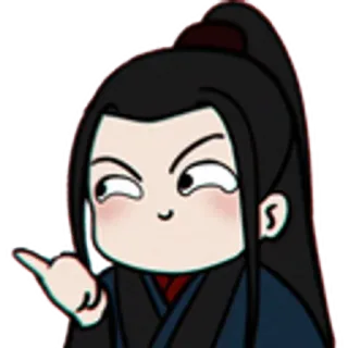 😏 การ์ตูน, ตัวละคร, ตลก, ท่าทาง, ยิ้มเยาะ whatsapp sticker