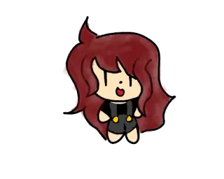 😃 Kreskówka, Animacja, Kawaii, Chibi, Słodkie, Postać, Dziewczyna telegram sticker