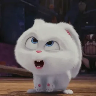 🍓 Snowball The Secret Life of Pets กระต่าย, น่ารัก, สัตว์, ภาพเคลื่อนไหว, สัตว์เลี้ยง, ภาพยนตร์, การ์ตูน telegram sticker