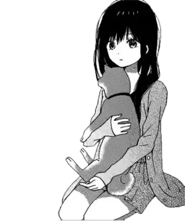 😮 Anime, Gadis, Kucing, Manga telegram sticker