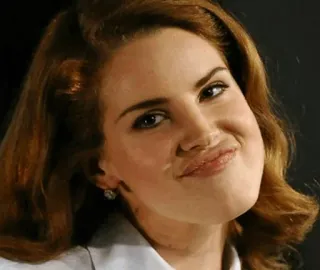 😆 Lana Del Rey lana del rey, cantora, celebridade, retrato, rosto, mulher telegram sticker