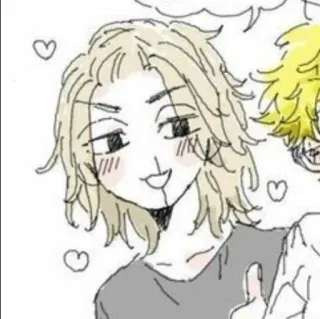 〰 Manjiro Sano Tokyo Revengers アニメ, 漫画, 佐野万次郎, マイキー, 東京リベンジャーズ, キャラクター, イラスト telegram sticker