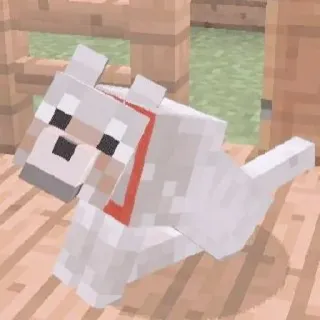 🥴 Minecraft Minecraft, anjing, game, pixel art, hewan, peliharaan telegram sticker