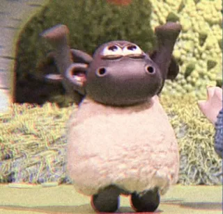 ☁️ Shaun Shaun the Sheep ひつじのショーン, アニメ, 羊, かわいい, アニメーション telegram sticker