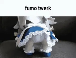😚 fumo twerk 트월크, 후모, 인형, 귀여운 telegram sticker