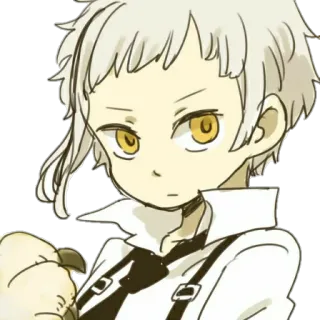 😐 Atsushi Nakajima Bungou Stray Dogs Anime, Mangá, Atsushi Nakajima, Bungou Stray Dogs, Personagem, Fanart telegram sticker