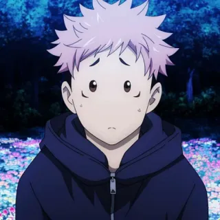 🦨 Yuji Itadori Jujutsu Kaisen Anime, Manga, Tristezza, Carino, Ragazzo telegram sticker