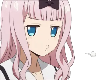 😟 Chika Fujiwara Kaguya-sama: Love Is War Anime, Chika, Fujiwara, Kaguya-sama, Love is War, Divertente, Meme telegram sticker