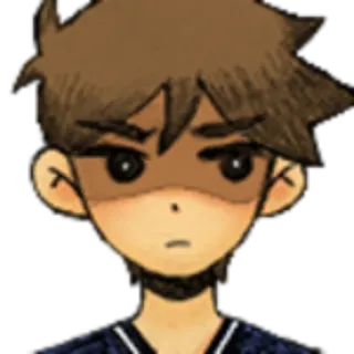 😡 Sunny OMORI วิดีโอเกม, ตัวละคร, เศร้า, เด็กผู้ชาย, OMORI telegram sticker