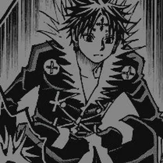 🗡 Kuroro Lucifer Hunter x Hunter Anime, Manga, Hunter x Hunter, Kuroro Lucifer, Chrollo Lucilfer, Fan art telegram sticker