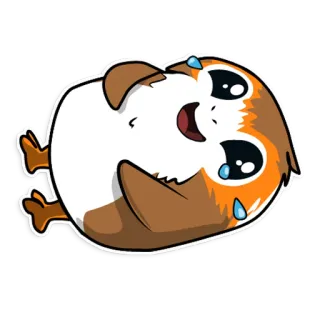🤣 豚鼠, 可爱, 动物, 宠物, 卡哇伊, 情绪化, 哭泣 whatsapp sticker