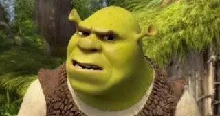 🤷‍♂ Shrek オーガ, 漫画, 緑, 映画, アニメ telegram sticker