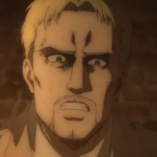 👾 Reiner Braun Attack on Titan アニメ, 進撃の巨人, ライナー・ブラウン, マンガ, 戦士, 兵士 whatsapp sticker