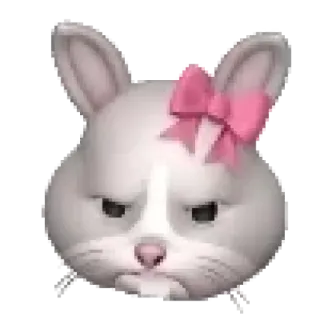 🐰 Emoji, Hase, Wütend, Süß, Tier telegram sticker