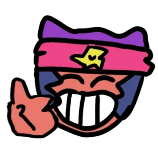 🤝 мультфильм, персонаж, стикер, жест пальцем telegram sticker