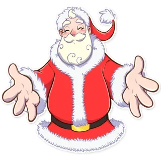 🤗 Santa Claus Papai Noel, Natal, feriados, inverno, desenho animado, festivo, celebração whatsapp sticker