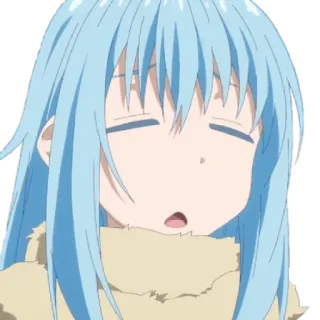 😪 Rimuru Tempest That Time I Got Reincarnated as a Slime Anime, Sticker, Lindo, Rimuru, Tempest, Tensei Shitara Slime Datta Ken whatsapp sticker