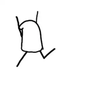 🌚 boneco palito, desenho, simples, arte linear, minimalista whatsapp sticker