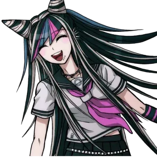 😄 Ibuki Mioda Danganronpa Anime, Cartoon, Süß, Charakter, Danganronpa, Ibuki Mioda telegram sticker