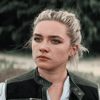 😐 Yelena Belova Black Widow Yelena Belova, Black Widow, Florence Pugh, Marvel, Superhéroe, Película whatsapp sticker