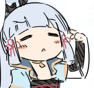 🏖 anime, manga, cute, chibi, girl, kawaii telegram sticker