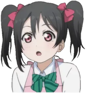 😮 Nico Yazawa Love Live! อนิเมะ, น่ารัก, ผู้หญิง, ไอดอล, คาวาอิ, Nico Yazawa, Love Live! telegram sticker