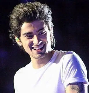 👑 Zayn Malik Zayn Malik, Sänger, Promi, Musiker, Porträt, Lächeln telegram sticker
