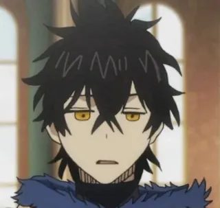 🖤 Yuno Black Clover アニメ, ブラッククローバー, ユノ, キャラクター, 漫画 telegram sticker