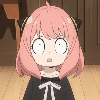 😮 Anya DIGE14 Anya Forger, Anime, Spy x Family, Cartone animato telegram sticker