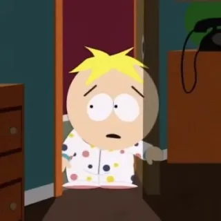 😧 Butters Stotch South Park hoạt hình, hài, phim hoạt hình, butters, south park, nhân vật telegram sticker