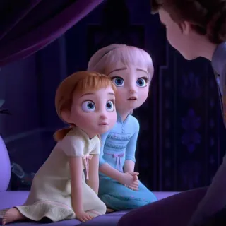 👾 Anna and Elsa Frozen dibujos animados, película, niños, disney, animación, princesa, personajes telegram sticker