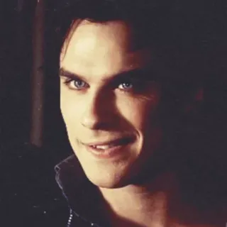 🖤 Damon Salvatore The Vampire Diaries vampiro, serie de TV, sobrenatural, fantasía, drama whatsapp sticker