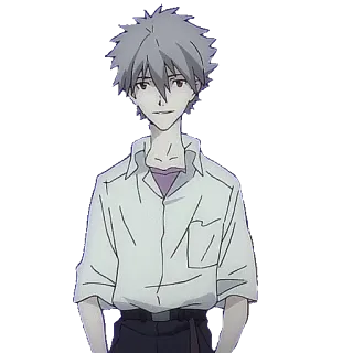 😊 Nagisa Kaworu Neon Genesis Evangelion Anime, Charakter, Kaworu, Nagisa telegram sticker