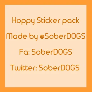 Hoppy telegram stickers
