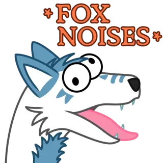 🦊 *FOX NOISES* rubah, hewan, kartun, meme, lucu, suara, bunyi telegram sticker